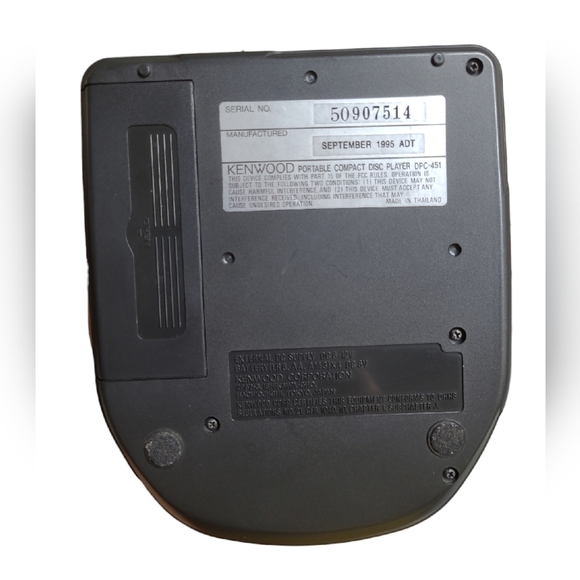 VINTAGE KENWOOD CD PLAYER BUNDLE DPC-451 BLACK 1995 CORD HOLDER CD CASE 1995 - Picture 3 of 14